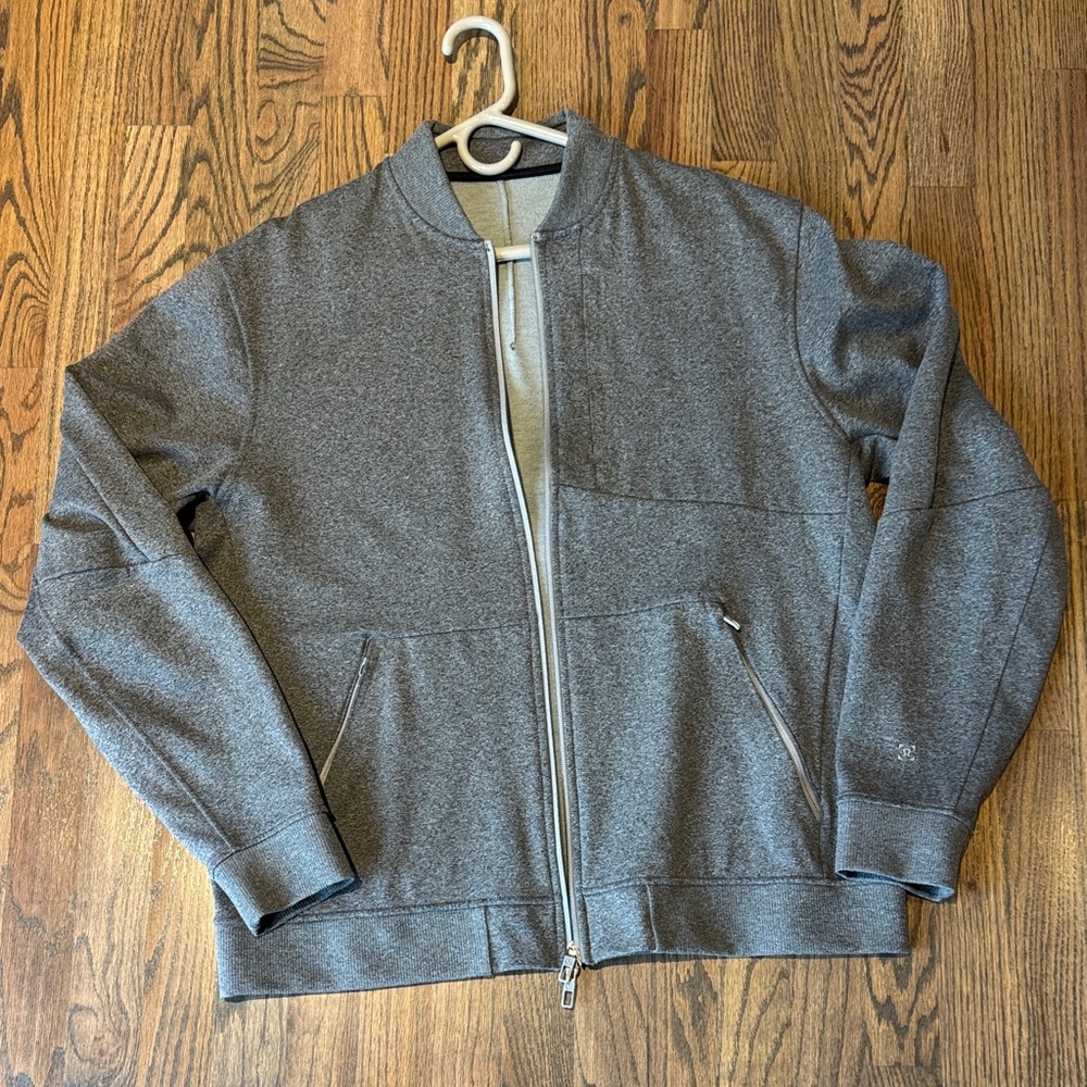 Lululemon Athletica Men's Charcoal Bomber Jacket